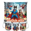 Zestaw Super Koty – Kubek i Poduszka z Kocim Motywem